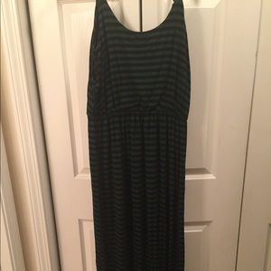 Maxi sun dress with thin straps. Never worn